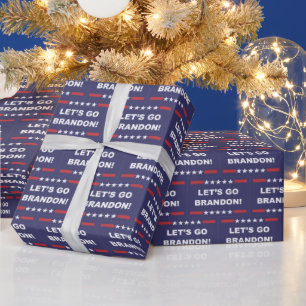 Lasst uns Brandon Wrapping Paper gehen Geschenkpapier