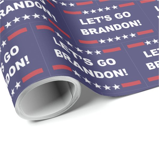 Lasst uns Brandon Wrapping Paper gehen Geschenkpapier (Rolleneckpunkt)