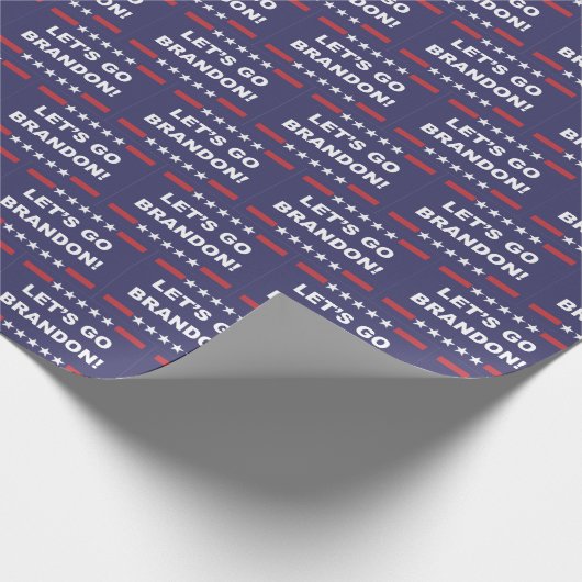 Lasst uns Brandon Wrapping Paper gehen Geschenkpapier (Ecke)