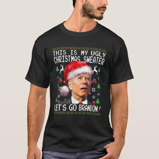 Lasst uns Branson Brandon Ugly Weihnachtskraut an T-Shirt (Vorderseite)