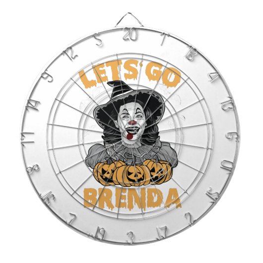 Lasst uns Brenda Spooky Halloween Kamala Harris ge Dartscheibe (vorne)