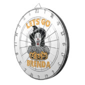 Lasst uns Brenda Spooky Halloween Kamala Harris ge Dartscheibe (Vorderseite rechts)