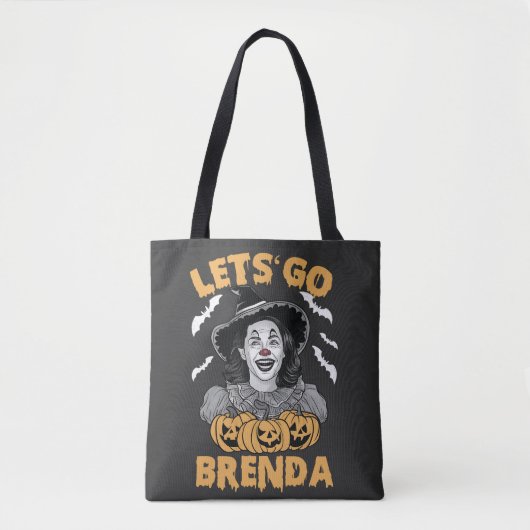 Lasst uns Brenda Spooky Halloween Kamala Harris ge Tasche (Vorderseite)