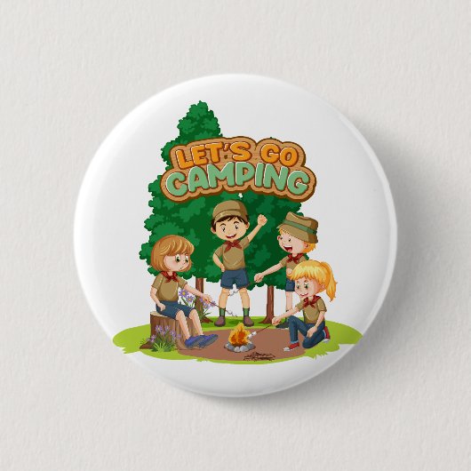 Lasst uns campen button (Vorderseite)