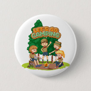Lasst uns campen button
