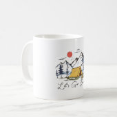 Lasst uns campen kaffeetasse (Vorderseite Links)