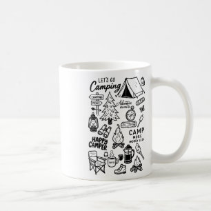 Lasst uns Camping-Naturliebhaber-Campingabenteuer  Kaffeetasse