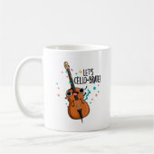 Lasst uns Cello-brate Funny feiern Cello Pun Kaffeetasse (Links)