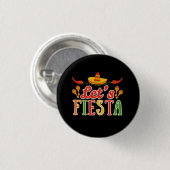 Lasst uns Cinco de Mayo feiern Button (Vorne & Hinten)