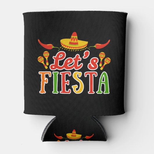 Lasst uns Cinco de Mayo feiern Dosenkühler (Vorderseite)