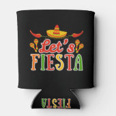 Lasst uns Cinco de Mayo feiern Dosenkühler (Rückseite)