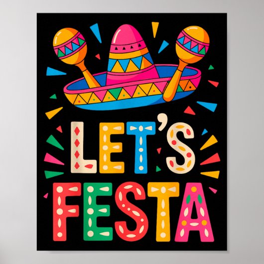 Lasst uns Cinco de Mayo feiern  Poster (Vorne)