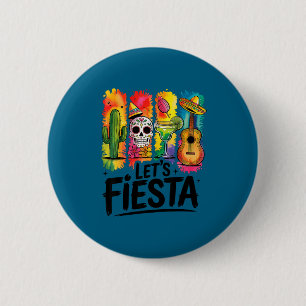 Lasst uns cinco de mayo mexikanischer Margarita-To Button