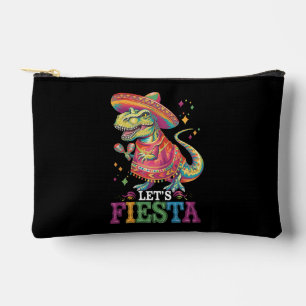 Lasst uns Cinco De Mayo T Rex Dinosaurier Fiesta f Zubehörtasche