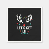 Lasst uns Coole Weihnachten sehen Serviette (Vorderseite)