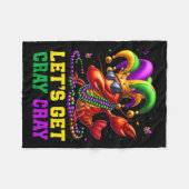 Lasst uns Cray Cray Crawfish Kostüme Jungs Männer Fleecedecke (Vorderseite (Horizontal))