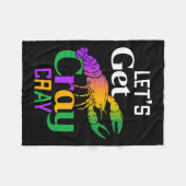 Lasst uns Cray Cray Crawfish Kostüme Jungs Männer Fleecedecke (Vorderseite (Horizontal))