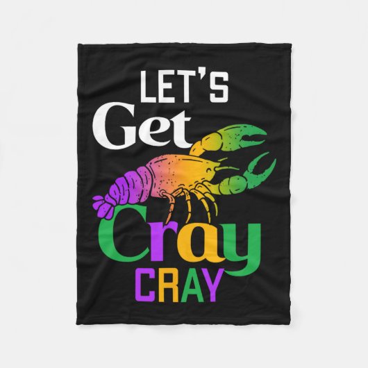 Lasst uns Cray Cray Crawfish Kostüme Jungs Männer Fleecedecke (Vorderseite)