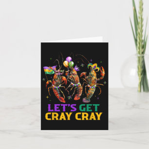 Lasst uns Cray Cray Crawfish Kostüme Jungs Männer Karte