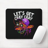 Lasst uns Cray Dabbing Crawfish Mardi Gras Men Wom Mousepad (Mit Mouse)