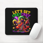Lasst uns Cray Dabbing Crawfish Mardi Gras Men Wom Mousepad (Mit Mouse)