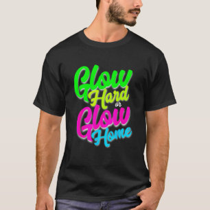 Lasst uns Crazy glänzen Party 80er Retro Kostüm Te T-Shirt