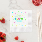 Lasst uns Crazy Party glühen Serviette (Beispiel)