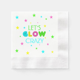 Lasst uns Crazy Party glühen Serviette