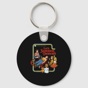 Lasst uns Dämonen beschwören Okkult Retro Vintage Schlüsselanhänger