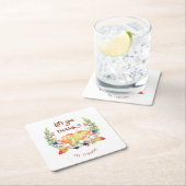 Lasst uns Danke Fall Wreath Pumpkin Erntedank gebe Rechteckiger Pappuntersetzer (Vor Ort)