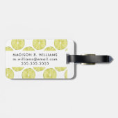 Lasst uns darüber reden | Limones Muster Gepäckanhänger (Rückseite horizontal)