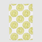 Lasst uns darüber reden | Limones Muster Golfhandtuch (Vorderseite)