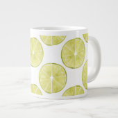 Lasst uns darüber reden | Limones Muster Jumbo-Tasse (Vorderseite Rechts)