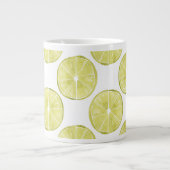 Lasst uns darüber reden | Limones Muster Jumbo-Tasse (Vorderseite)