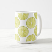 Lasst uns darüber reden | Limones Muster Kaffeetasse (VorderseiteRechts)