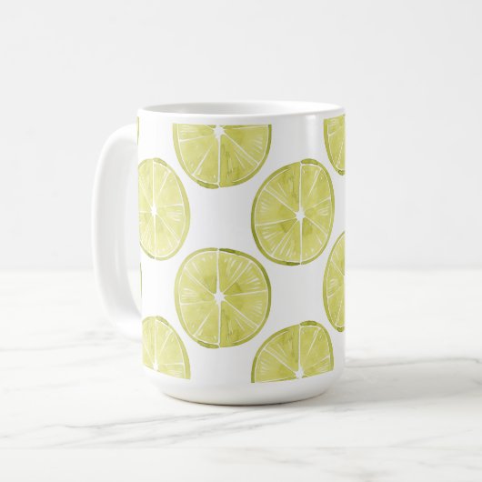 Lasst uns darüber reden | Limones Muster Kaffeetasse (Vorderseite Links)