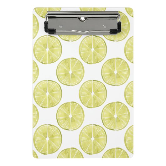 Lasst uns darüber reden | Limones Muster Mini Klemmbrett (Vorderseite)