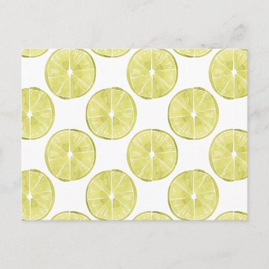 Lasst uns darüber reden | Limones Muster Postkarte (Vorderseite)