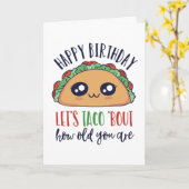 Lasst uns darüber reden, wie alt ihr den Geburtsta Karte (Gelbe Blume)