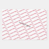 Lasst uns das aufwischen geschenkpapier set (Vorderseite)