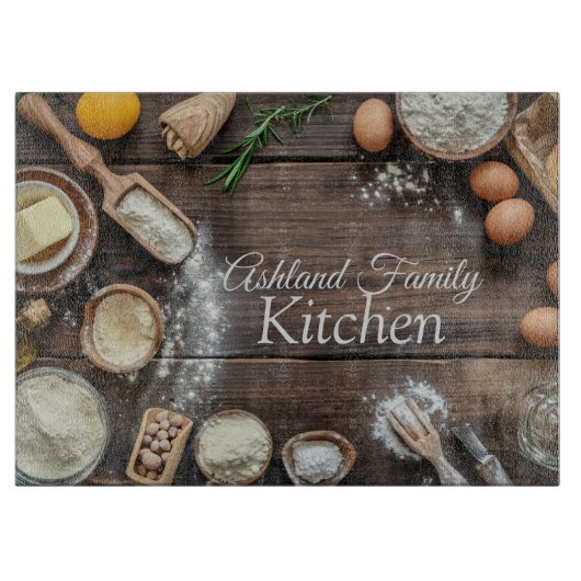 Lasst uns das Backen auf der Schneise machen Schneidebrett (Vorderseite)