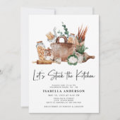 Lasst uns das Brautparty "Kitchen Greenery" vorhal Einladung (Vorderseite)
