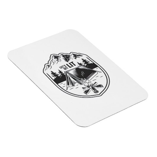 Lasst uns das Camping "Lit Zents Classic" bekommen Magnet (Rechte Seite)