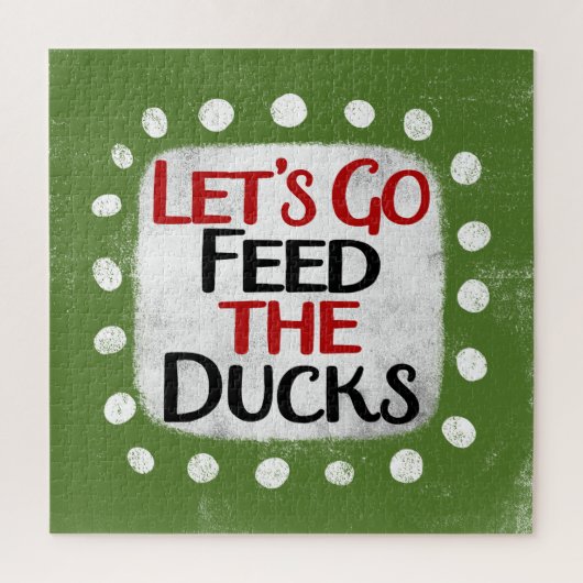 Lasst uns das Ducks Jigsaw-Puzzle Gefüttert Puzzle (Vertikal)