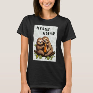 Lasst uns das Funny Sloth Lover Friends Party lock T-Shirt