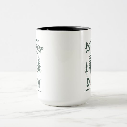 Lasst uns das Geschenk von Dirty Funny Camping Tas Tasse (Zentrum)
