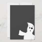 Lasst uns das Halloween-Kostüm-Party von Blatt erf Einladung (Rückseite)