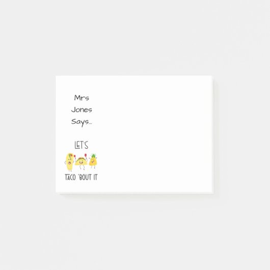 lasst uns das komisch über eure Karte nachdenken Post-it Klebezettel (Vorderseite)