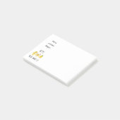 lasst uns das komisch über eure Karte nachdenken Post-it Klebezettel (angewinkelt)