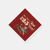 Lasst uns das neue Party glamourös rot läuten Serviette (Ecke)